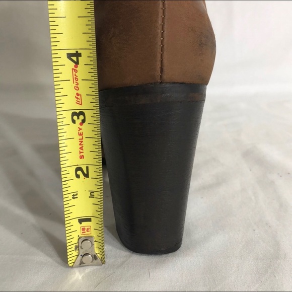 Brown Leather Vera Gomma Ankle Booties - Picture 5 of 7